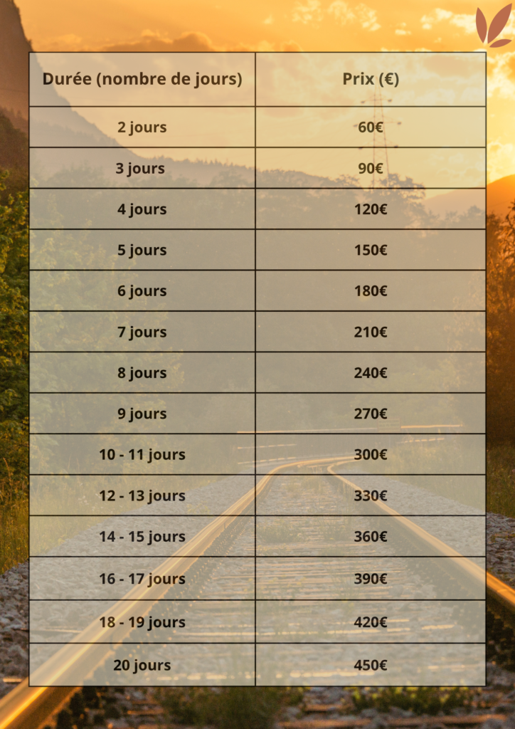 grille tarif